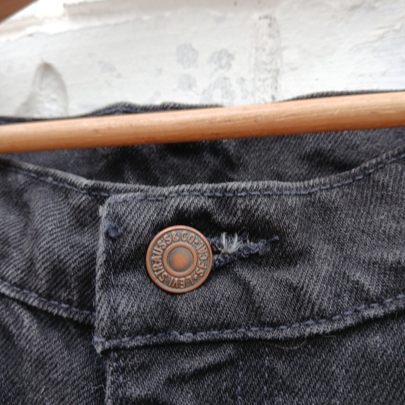 Vintage Levi's 550 Orange Tab Student Fit Jeans Black - Picture 5 of 7